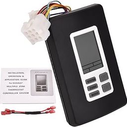 Fuabator 9330A3341 Digital Thermostat 12V Compatible with Coleman Mach 9- Series Multiple Zone RV Digital Thermostat, Hot/Cool Temperature Control Wall Mount, for RVs Black 9330A3351-picture-13