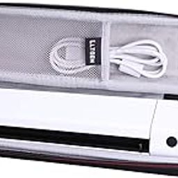 LTGEM Hard Case for Brother DS-640 / DS-740D / DS-940DW / DS-720D Compact Mobile Document Scanner & Itari Portable Printer - Protective Carrying Storage Bag, White, for Brother DS-940DW Scanner,-30