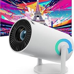 ELECRANGE Smart Mini Projector Native 720p Resoultion, 1080P Support, Android 11 with Built-in Streaming Apps, 180° Rotatable, WiFi & Bluetooth, Screen Cast, Portable Home Theater & Office Projector-16