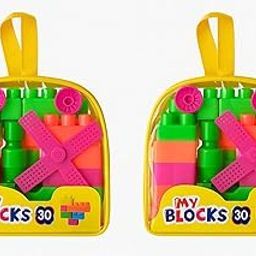 My Blocks Building Blocks Set for Kids, 30 Pieces, Multicolour, Pack of 2-image-25