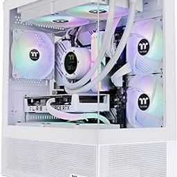 View 170 TG ARGB Snow Micro-ATX Case; 3x120mm ARGB Fans Included; Supports Up to 280mm Radiator; Front & Side Dual Tempered Glass Panel; CA-1Z4-00M6WN-00; 3 Year Warranty-27