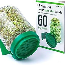 sprout-me Sprout Maker Jar | Hygienic Glass Sprout Maker Jar With 60 Recipe Book, Fresh Sprouted Grains Seeds, Ragi Beans Sprouter For Living Healthy Life-720 Ml-17