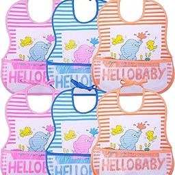 BTfash Waterproof Babies LARGE SIZE bib for Feeding, Crumb Catcher with Plastic Sheet (PO6, Large)-image-20