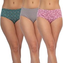 Women’s Cotton Hipster Panties Combo - Pack of 3 | Mid-Rise, Full Coverage, Seamless & Printed Underwear Hipster Panties | Soft, Comfortable & Breathable Underpants for Woman | Size M to 2XL-picture-9