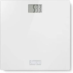 Sansui Digital Personal Human Body Weighing Scale, Bathroom Weight Machine with Large LCD Display, 150 kg (Off-White)-image-58