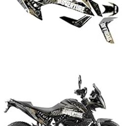 Grayfixx Off Road Edition Full Body Sticker for Adventure 250/390 | Made in Premium Gloss Vinyl with FPF (Fade Protection Film), Waterproof, Precut Sticker, Pack of 1 for Both Side-image-39
