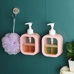 KASIVA Handwash Dispenser Bottle Soap Dispenser Liquid Soap Dispenser for Wash Basin Hand Wash Bottle for Home Dispenser for Bathroom Pump Bottle Dispenser Liquid Handwash Dispenser(Pink,Pack of 2)-image-13