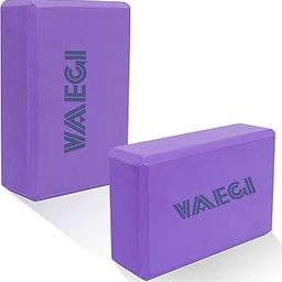VAEGI Yoga Blocks High Density Eva Foam Set of 2,Non Toxic Anti Skid Yoga Brick Block for Improve Strength and Aid Balance and Flexibility for Women Yoga Accessories Equipment-image-84