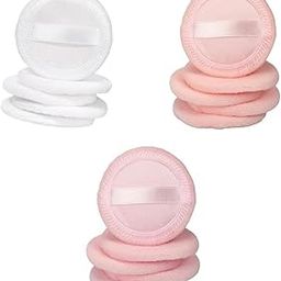 SAZ DEKOR® 15Pcs Cotton Makeup Powder Puff with Strap Blush Loose Powder Blending Puff|Makeup Box for Storage|Make Up, Cosmetic, Skincare Organiser for Women|-image-17