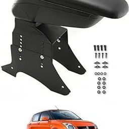 Auto Addict Car Centre Console Armrest Black For Maruti Suzuki Swift Old Type-1 (2005-2011)-picture-6