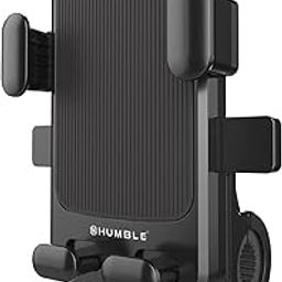 HUMBLE Mobile Holder for Bikes or Bike Mobile Holder for Maps and GPS Navigation, one Click Locking, Firm Gripping, Anti Shake and Stable Cradle Clamp with 360° Rotation Bicycle Phone Mount-Black-28