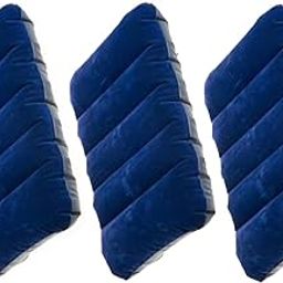Synlark® Velvet Air Pillow Cushion Sleeping Bag Backpacking Pillow Soft Comfortable Air Inflatable Travel Pillow Tourist Pillow (Pack of 3)-image-17