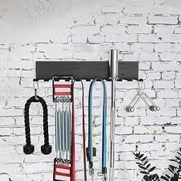 CALANDIS™ Wall Mount Rack Gear Iron Space Saving Home Gym Storage Rack | Weight Storage | Strength Training | Fitness Running & Yoga-image-27