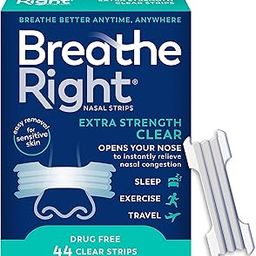 Breathe Right Breathe Right Extra Clear Drug-Free Nasal Strips for Nasal Congestion Relief, 44 count-picture-13
