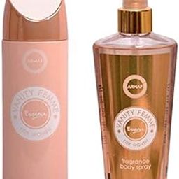 Armaf Vanity Femme Essence Deodorant Body Spray 200ml, Vanity Femme Essence perfume 250 ml (Pack of-2)- For Women-image-49