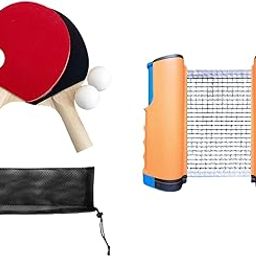 CALANDIS Ping Pong Paddles Set Games Table Tennis Set for Tabletop Traveling Training Orange | Sets | Table Tennis, Ping Pong-image-5