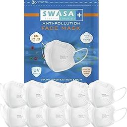 Polypropylene Plus Pm0.3 Ffp2 Certified Reusable N95 Face Mask For Unisex (White, Pack Of 10)-image-68