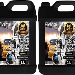 Tyre Polish 2L Polish for Instant Shine with 2 Foam Applicator Sponges | Prevents Fading and Cracking of Tyres |-image-49