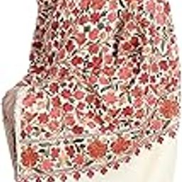 Kashmiri Women's Embroidered Woolen Shawl/Stole Wrap-image-59
