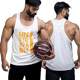 Polyester Printed Stretchable Vest for Men, 4-Way Stretch-image-6