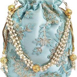 Women's Sky Blue Potli Bag-54