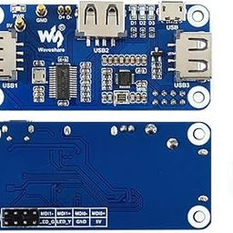 PoE Ethernet/USB HUB HAT for Raspberry Pi Zero/Zero W/Zero WH, 3X USB 2.0 Ports, 10M / 100M RJ45 Port, 802.3af-Compliant-13