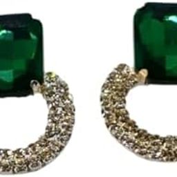Relishine Stone Hoop Earrings for Women & Girls | Stylish & Fashionable Earing | Accessories Jewellery for Women | Best Gift for Birthday, Anniversary & Wedding-image-55