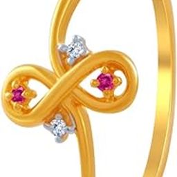 14k (585) Yellow Gold and American Diamond Ring for Women-image-88