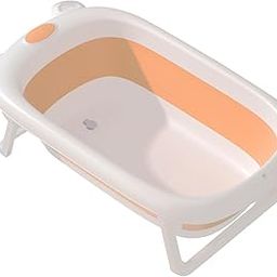 LOOM TREE® Baby Bath Support Antislip Bath Tub Lying Support for Indoor Bathroom Travel Orange | Bathing & Grooming | Bath Tubs-image-95