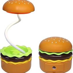 SHILTRON Hamburger Table Lamp for Kids, Rechargeable Desk Lamp with Pen Holder & Sharpener, Study Desk Light for Study Room/Home/Office (Pack of 1)-image-61