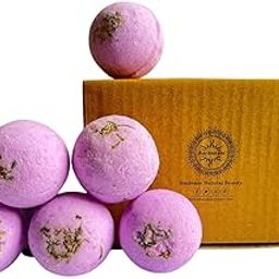 Aaranyam Enchanting Lavender Bath Bombs with Real Buds – 6-Pack (75g Each) | Moisturizing, Aromatic Spa Escape for Ultimate Rejuvenation-image-6