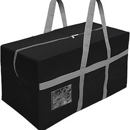 Storite Extra Large 128 L Nylon Moisture Proof Multipurpose Heavy Duty Storage Bag for Toys/Stationery/Blankets/Clothes/Moving Bags With Strong Reinforced Handles Rectangular (Black,80x40x40 cm)-image-17