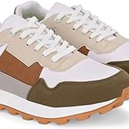 Mens Kixora Casual Sneaker Stylish Lace-Up Sports Shoes with Cushioned Rubber Insole & Durable Polyurethane Outsole-41