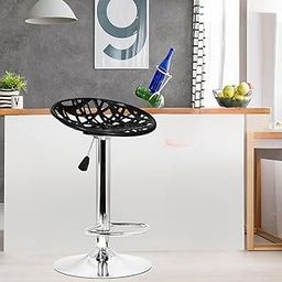 Da URBAN® Spiderweb Height Adjustable & Revolving Bar Stool/Kitchen Chair/Cafetaria Chair Black (1 Pc)-picture-16