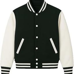 Cotton Blend Standard Length Long Sleeves Winter Wear Solid Varsity Jacket For Men And Women-image-80