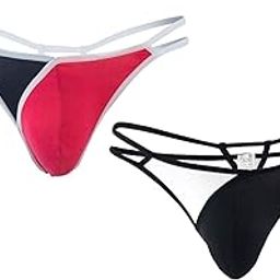 Men's Microfibers White g String Thong Bikini Underwear (Combo)-picture-50