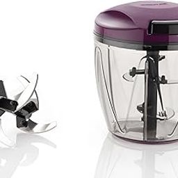 Actionware Ultra Premium Handy Chopper with 3 Blades for Effortlessly Chopping Vegetables and Fruits for Your Kitchen (Multi colour , 950 ml,)-picture-31