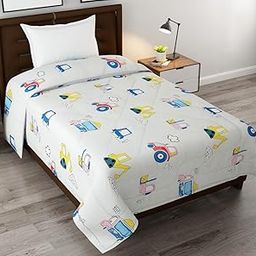 Blenzza Deco™ Glace Cotton Single Bed Reversible Babies & Kids Comforter/Dohar/Quilt, 200 GSM (60x90 Inches) (Traffic 2) (0 to 8 Years)-image-97