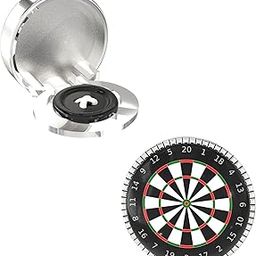 – Snap-on Shirt Button Cover Cufflinks Set for Men - Dart Board Style-35