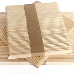 RJV Global Wooden Color Ice Cream Popsicle Sticks for Art and Crafts Pack of 100 Pcs.-11