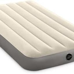 Toy Imagine Inflatable Air Mattress – Single Size (Inflated Dimensions: 39" x 79" x 10") | Durable, Comfortable, and Portable for Camping, Travel, and Home Use (Beige and Grey)-image-32