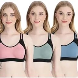 Sports Bra for Women Pack of 3-image-67