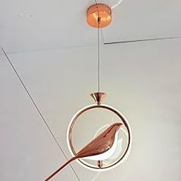 Shell Lights Bird LED Pendant Light, Rose Gold, Height Adjustable up to one Meter, 3 Colors-image-21