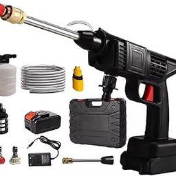 SEAHAVEN (Double_Battery) Cordless Portable Wireless Pressure Washer Gun 48V 12000mah High Pressure Water Gun for Car Wash Bike Washing Cleaning| Adjustable Nozzle (Car Washer Gun)-image-82