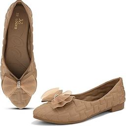 Textured Flats with Mesh Bow – Elegant Design, Comfortable Fit, Perfect for Adding a Chic Touch to Outfits for Girls & Womens-31