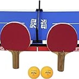 Stag Super Mini Fun Table Tennis (T.T) | (Blue) Material - Wood | Table for Indoor Play and Recreation | Portable Ping Pong Table for Kids | Game | TT Rackets and Balls Included-23