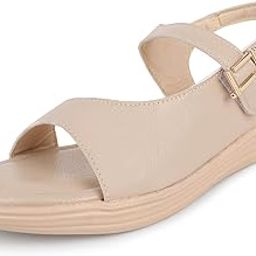 Women Slingback Sandals with Adjustable Strap, Stylish Design, Cushioned Sole, and Lightweight for Everyday Wear-image-1