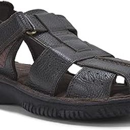 woodland Men Dark Brown Adjustable Strap Sandals-picture-46