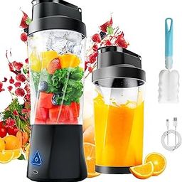 Windyupon Portable Blender, 24oz Personal Blender for Shakes & Smoothies, 6000mAh, Leakproof-Lid & Sip Spout, BPA Free, USB-C Rechargebale and Self Cleaning Portable Juicer with 6 Sharp Blade, Black-10