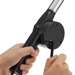 Home Cooking Portable Manual BBQ Air Blower Fan Hand Crank Cooking Barbecue Tool for Outdoor Camping Picnic Charcoal Grill Campfire Fireplace (Pack of 1).-image-65